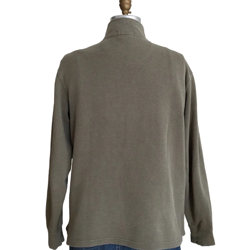 Lands End Men's Quarter Zip Pullover Size Medium